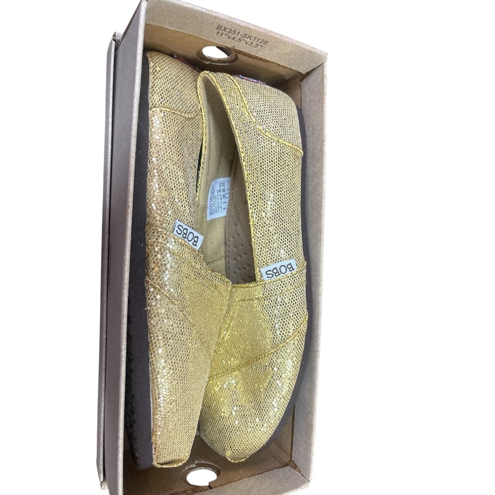 NWB BOBS by Sketchers‎ - Gold Sparkle - Size 8